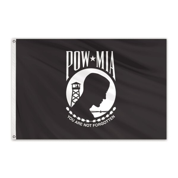 POW MIA Outdoor Nylon Flag 6'x10' Double Sided